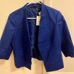 Blue 3/4 Sleeve Blazer